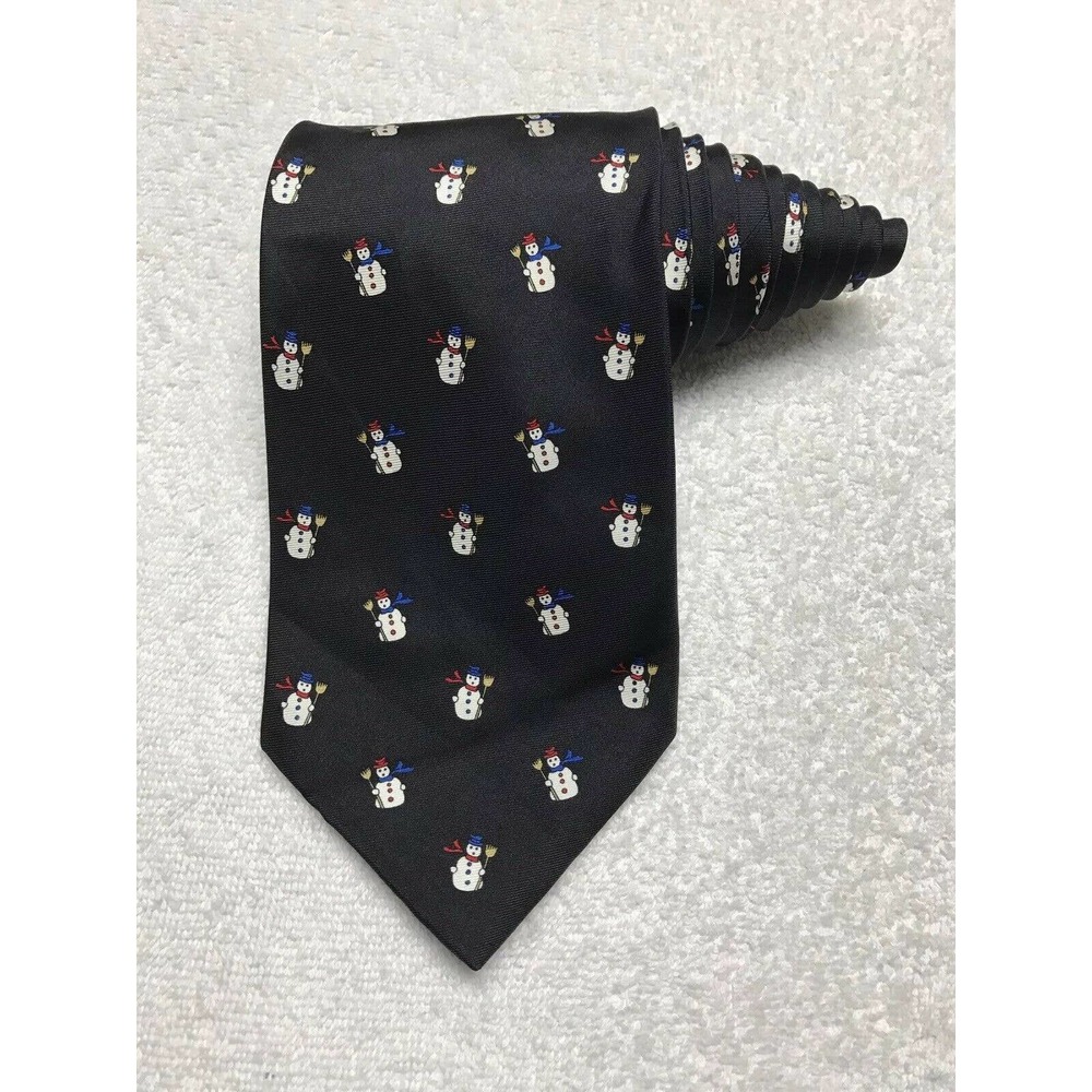 John Hill Executive Collection Snowman Christmas Novelty Tie Necktie
